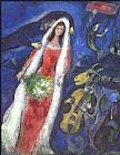 Marc Chagall La Mariee painting